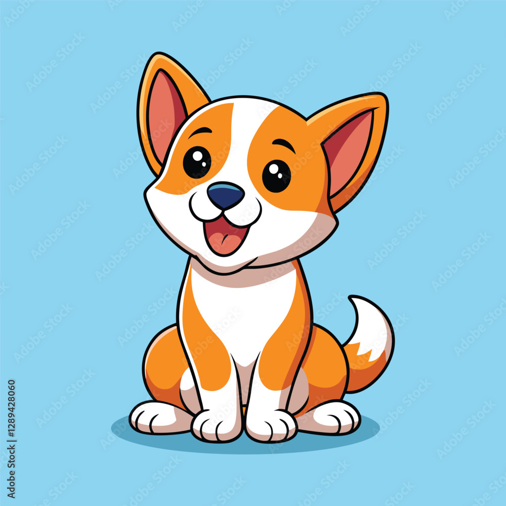 Cute Corgi Sitting vector design Cute Corgi Sitting vector design