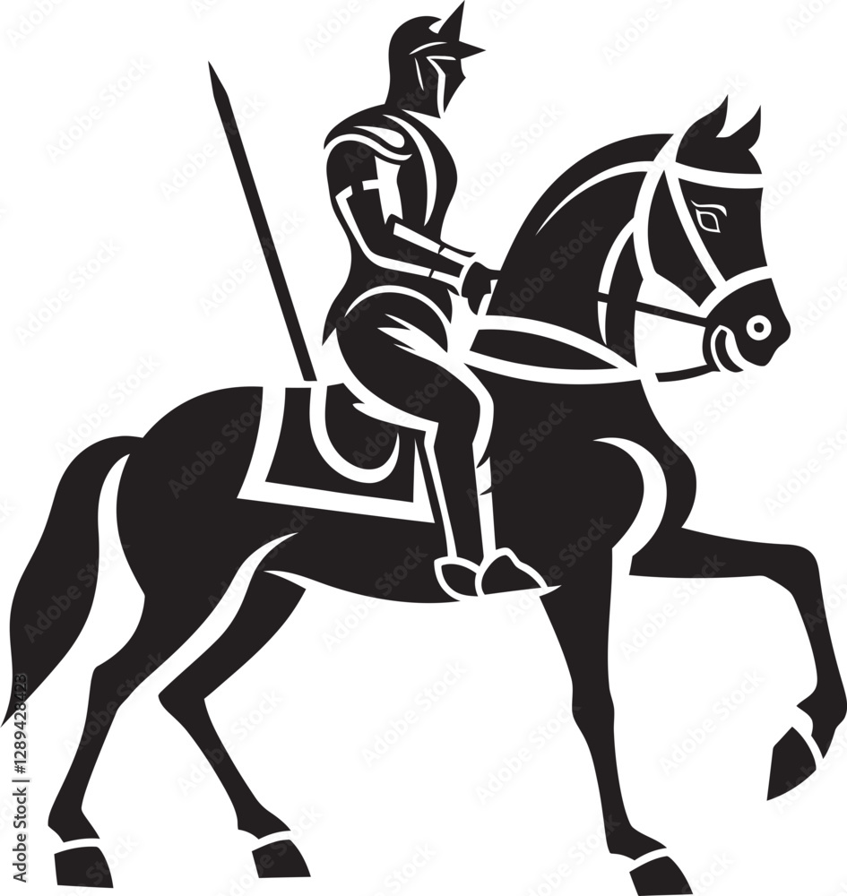 Fototapeta premium The Valor of Steel The Chronicles of the Jousting Knight