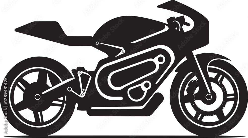 Naklejka premium Two Wheels and a Heartbeat The Rhythm of Motorcycle Riding