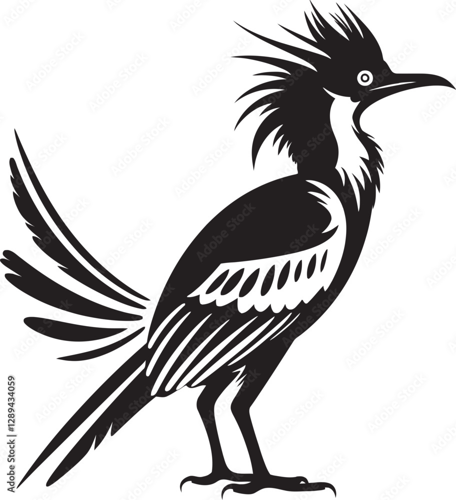 Naklejka premium The Roadrunner Speed How This Bird Became an Icon of Quickness