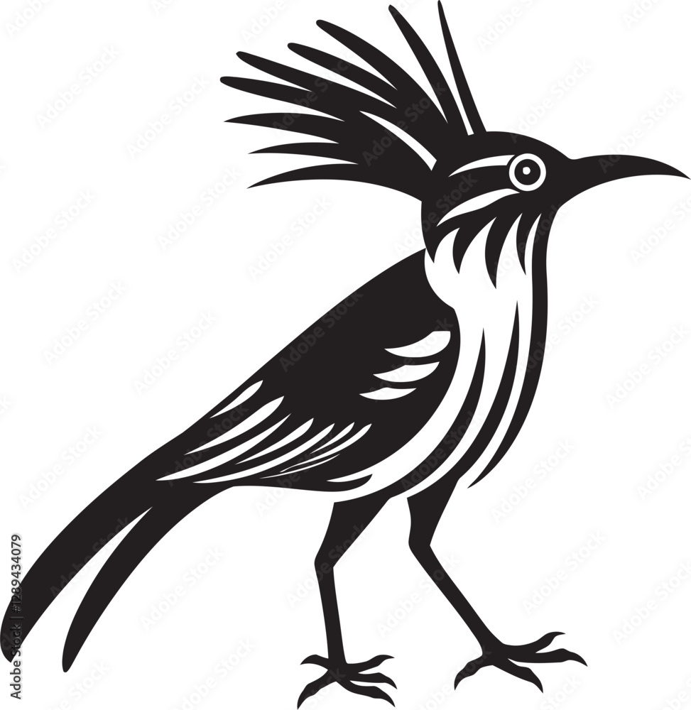 Naklejka premium Roadrunner Behavior Social Structures and Interactions in the Wild