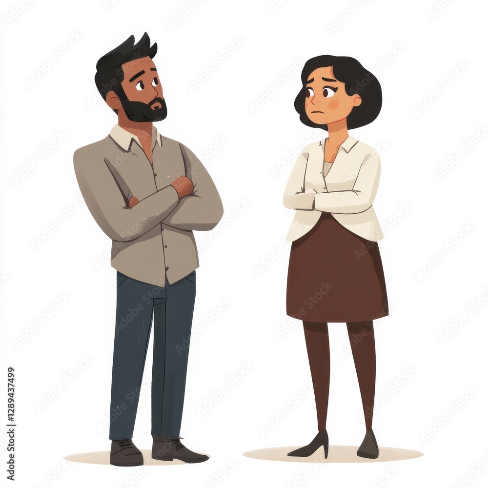 Workplace diversity shown by hesitant employees and managers Workplace diversity shown by hesitant employees and managers
