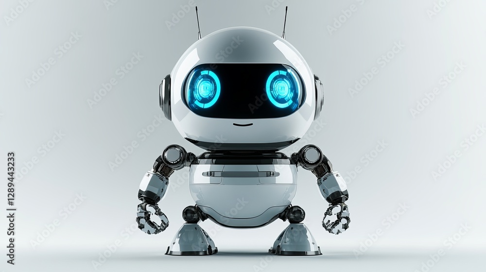 Automated marketing revolution in global business growth futuristic robot digital environment inspirational design Automated marketing revolution in global business growth futuristic robot digital environment inspirational design