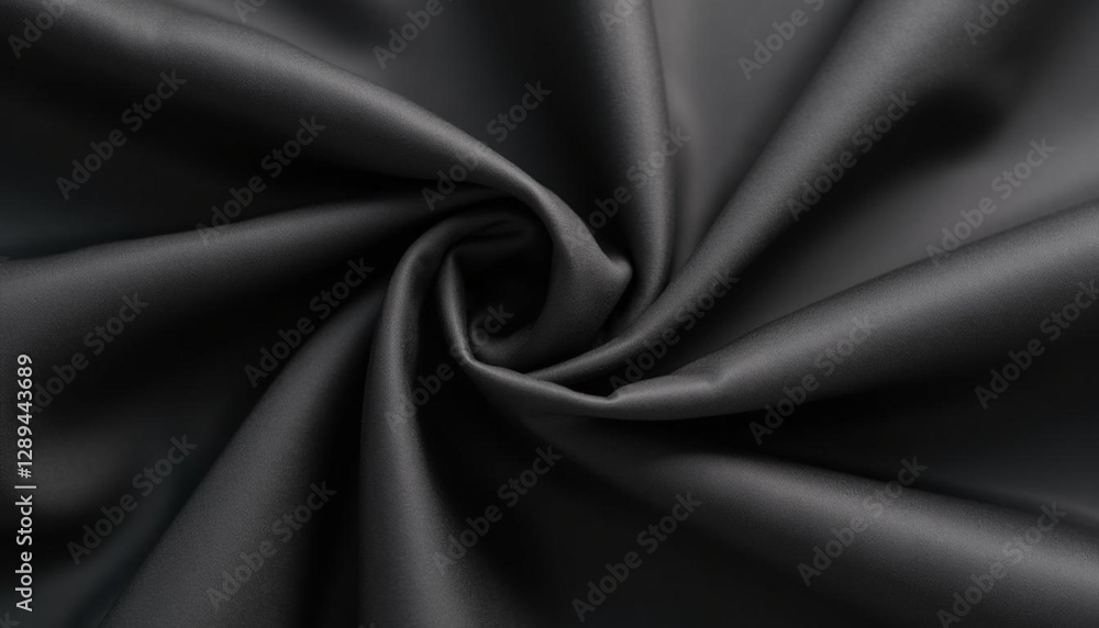 Fototapeta premium Dark gray taffeta: A crisp, smooth, and lustrous fabric with an elegant, luxurious appearance