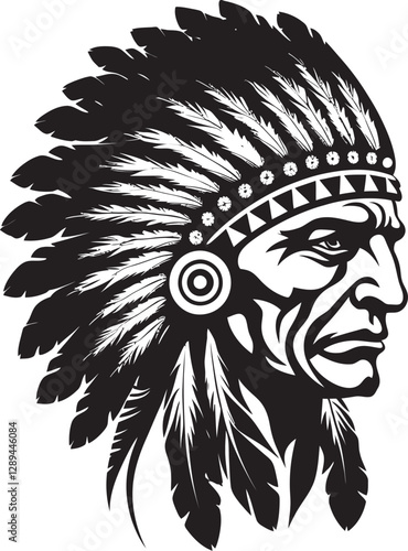 The Indian Chief Head A Celebration of Leadership and Cultural Identity