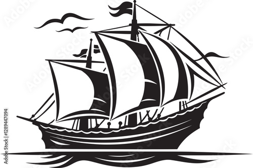 Wallpaper Mural The Ship as a Cultural Icon Symbolism and Significance in Ancient Societies Torontodigital.ca