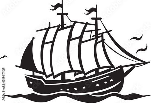 Wallpaper Mural The Diversity of Ancient Ship Designs A Study of Cultural Influences Torontodigital.ca