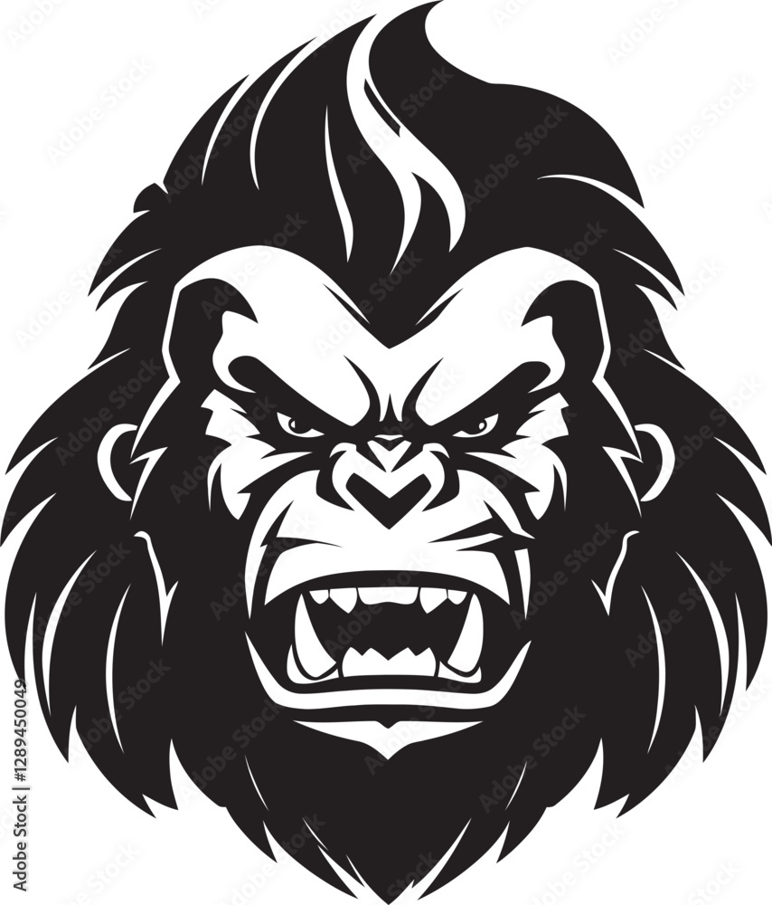 Fototapeta premium Clash of Claws The Angry Gorilla Tiger