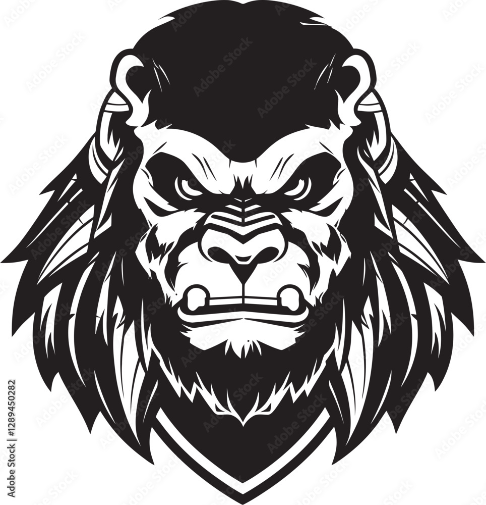 Fototapeta premium The Warrior Wrath The Gorilla Tiger