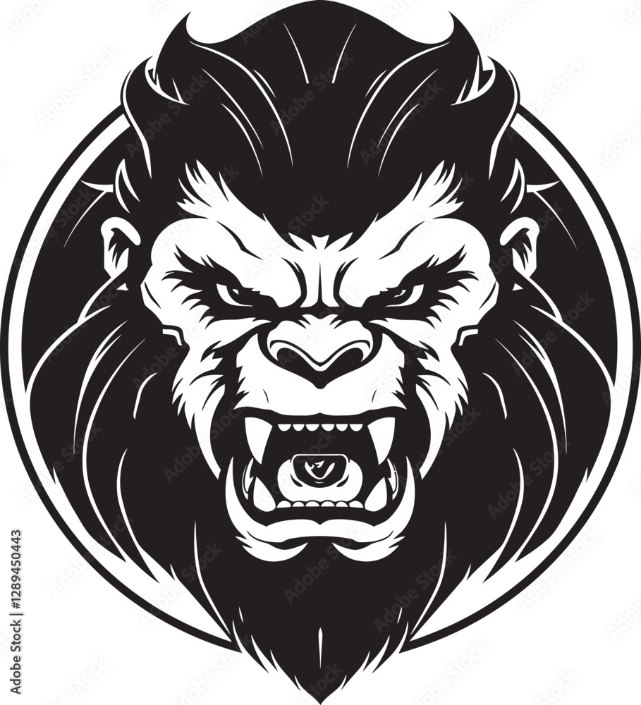 Fototapeta premium The Wrath of Nature Gorilla Tiger Unleashed