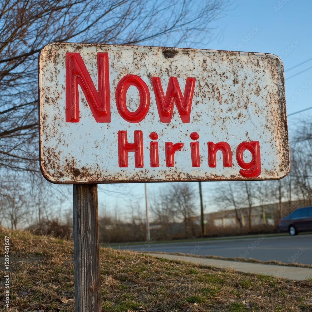 Fototapeta premium Available job position notice