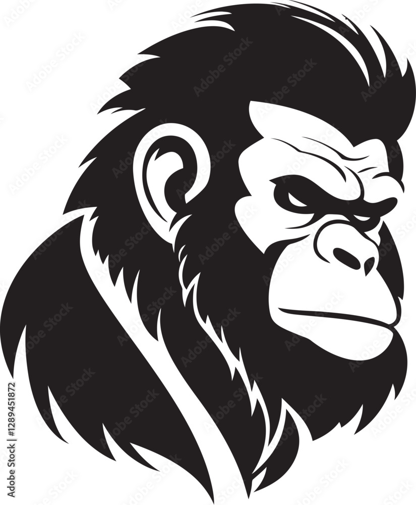 Fototapeta premium Ape Logos in Tech Unleashing Innovation Through Animal Imagery