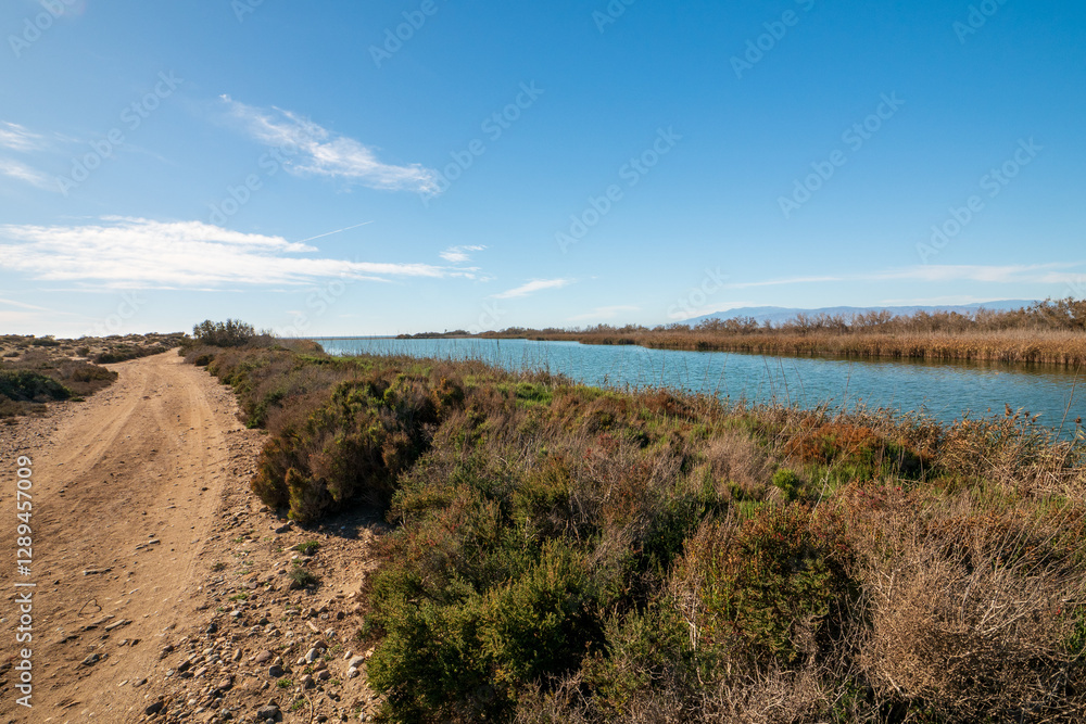 Albufera de Rambla de Morales in Cabo de Gata, Provinz Almería, Autonome Gemeinschaft Andalusien, Spanien Albufera de Rambla de Morales in Cabo de Gata, Provinz Almería, Autonome Gemeinschaft Andalusien, Spanien