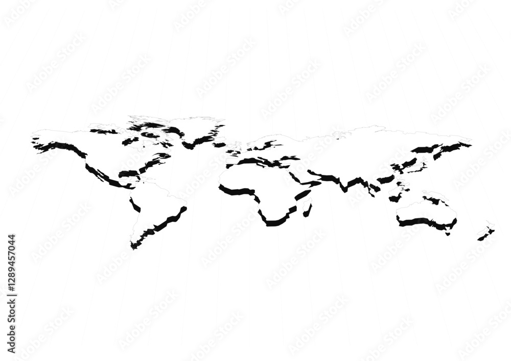 mapa, geografia, kontynenty