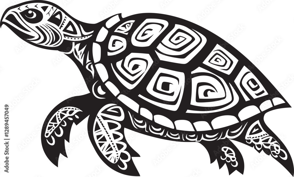 Fototapeta premium The Aztec Turtle An Ancient Guardian of Nature and Spirituality