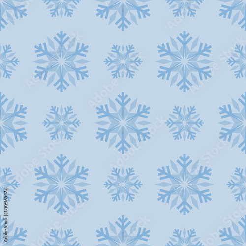 seamless pattern with snowflakes