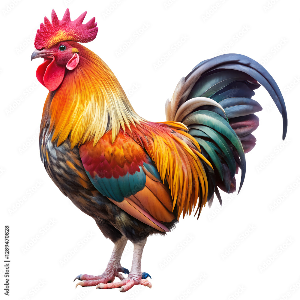 Fototapeta premium rooster isolated on transpared background