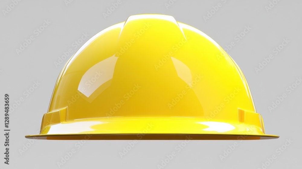 Isolated Image of a Yellow Safety Hard Hat with Clear Background Isolated Image of a Yellow Safety Hard Hat with Clear Background