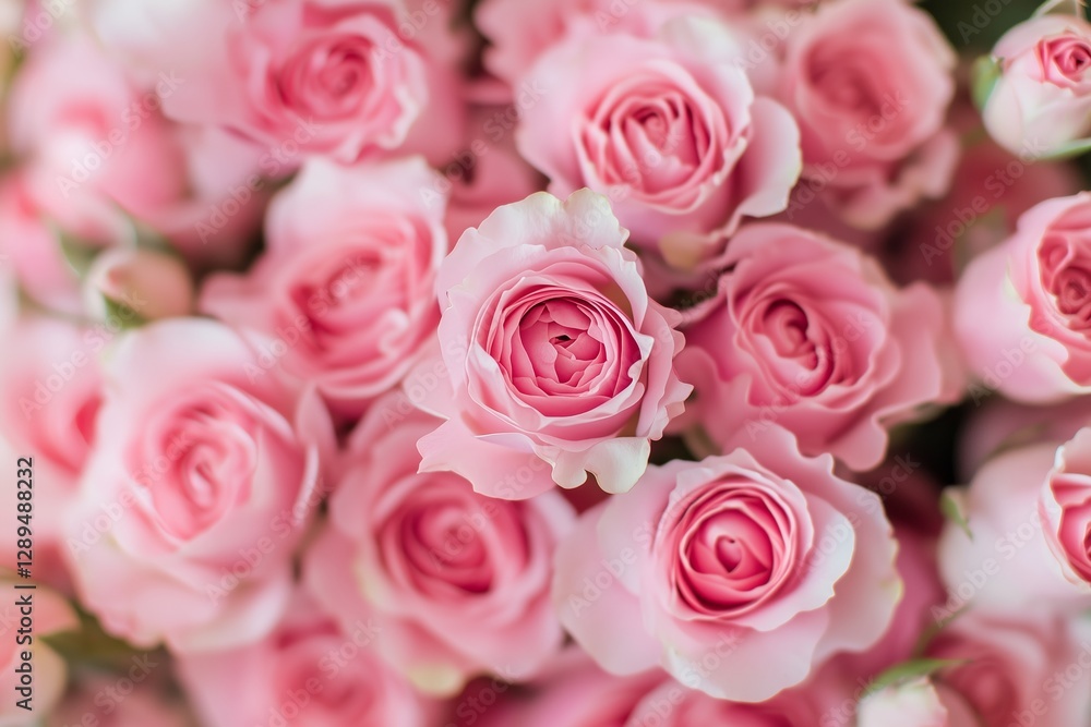 .A tightly packed arrangement of fresh pink roses in full bloom, their velvety petals layered in a mesmerizing spiral pattern. .A tightly packed arrangement of fresh pink roses in full bloom, their velvety petals layered in a mesmerizing spiral pattern.