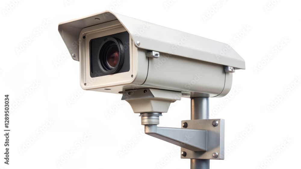 Security Camera on White Background Security Camera on White Background