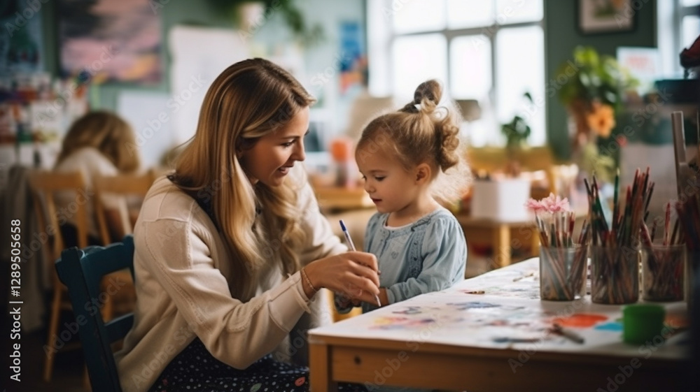 cute child drawing with little boy at home. family and education. cute child drawing with little boy at home. family and education.
