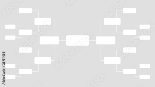 Tournament brackets. Sport team and game schedule template. Vector illustration. Isolated on background.