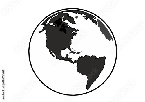 Obraz na płótnie mapa, geografia, kontynenty w salonie