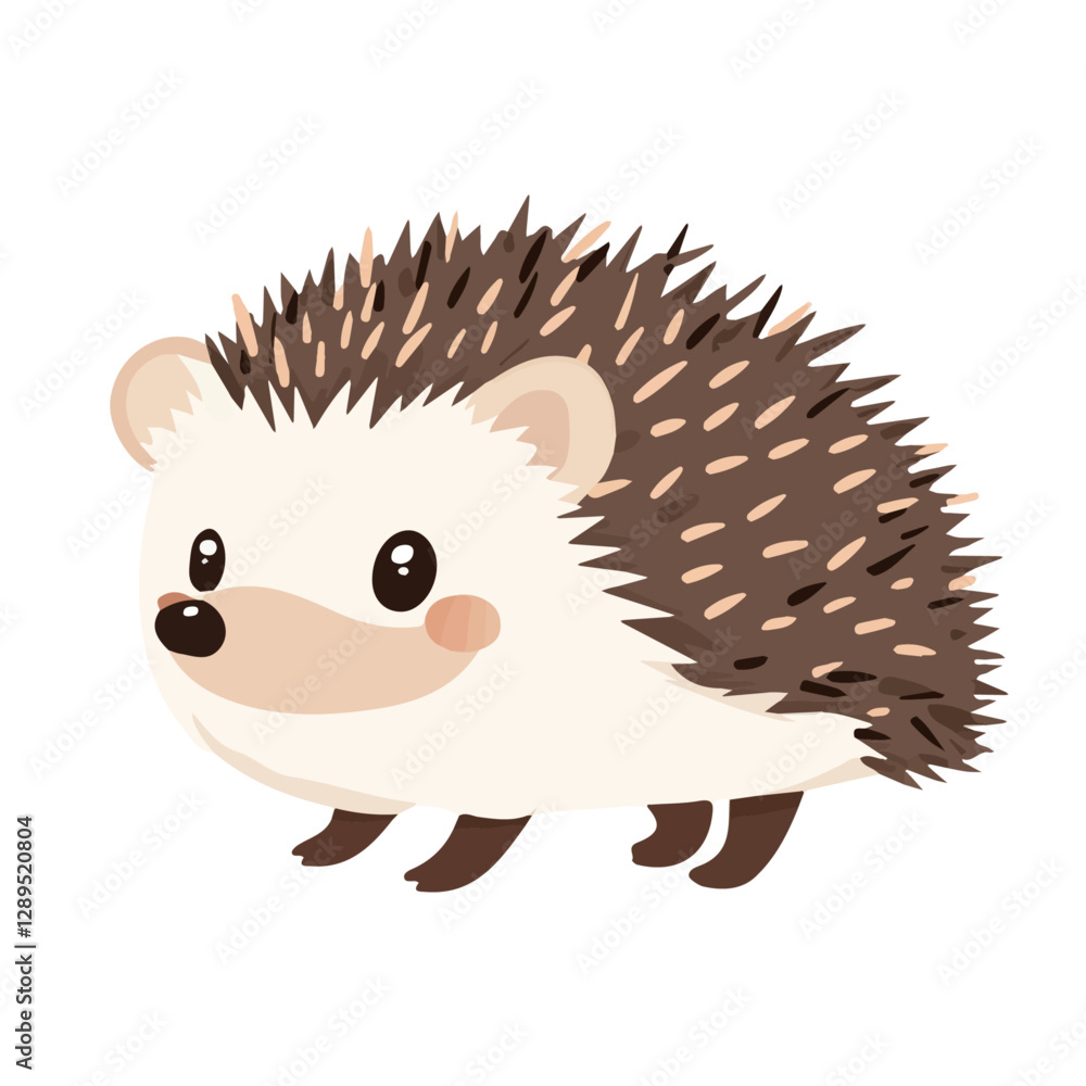 Minimalist flat illustration of Hedgehog, featuring a clean design isolated on a white background.
Minimalist flat illustration of Hedgehog, featuring a clean design isolated on a white background.