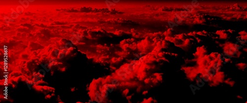 Sky cloud hell red and black wallpaper 4k