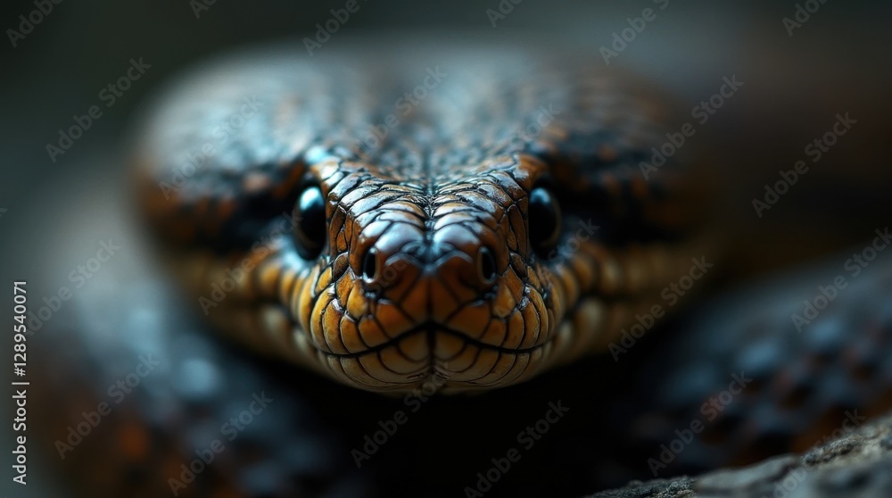 Obraz premium Flared Cobra Hood Close-Up