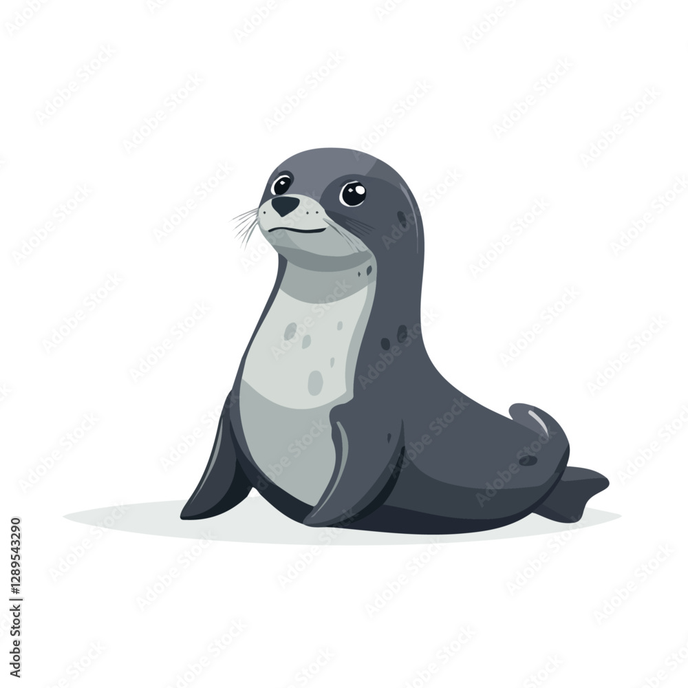 Minimalist flat illustration of a Seal, featuring a clean design isolated on a white background.
Minimalist flat illustration of a Seal, featuring a clean design isolated on a white background.