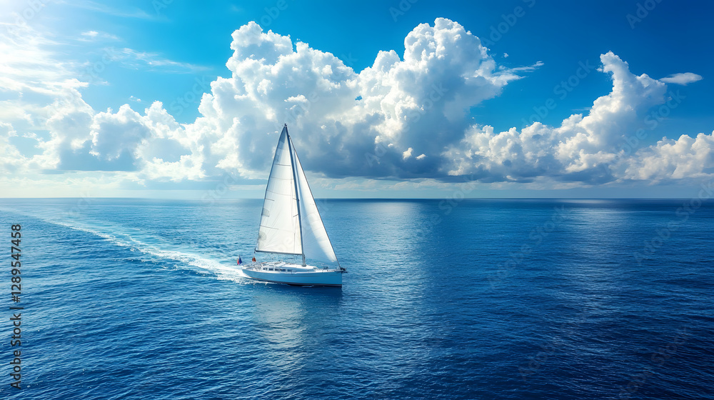 Fototapeta premium yacht in the sea