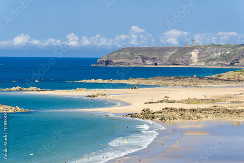Canvastavla beach of Anse du Croc region of Cap Fréhel, Brittany, France