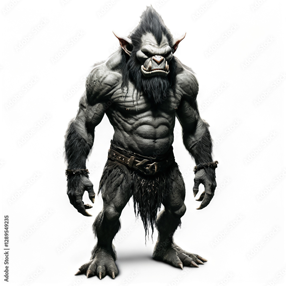 dark fantasy troll goblin isolated on transparent background dark fantasy troll goblin isolated on transparent background