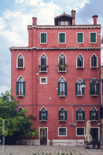 Summer view of a Venetian house