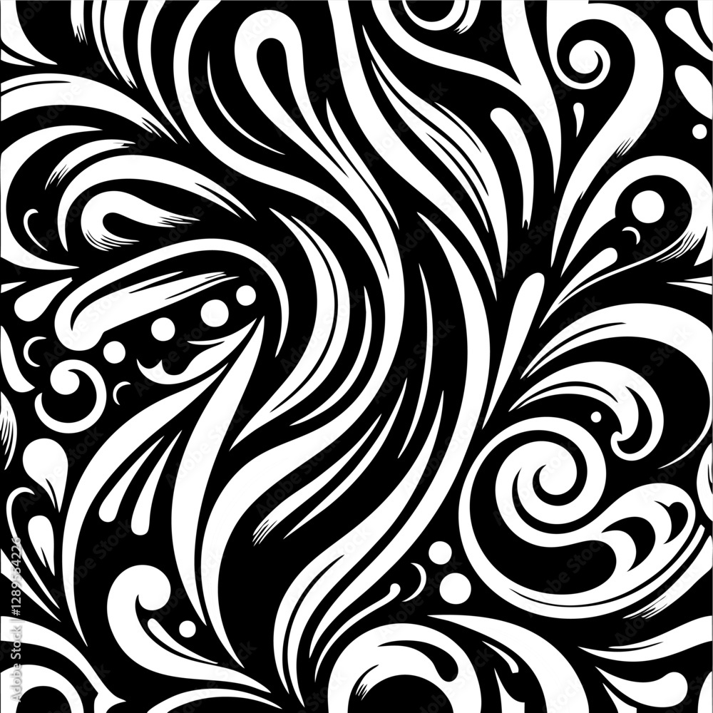 Black and white abstract pattern. Black and white abstract pattern.