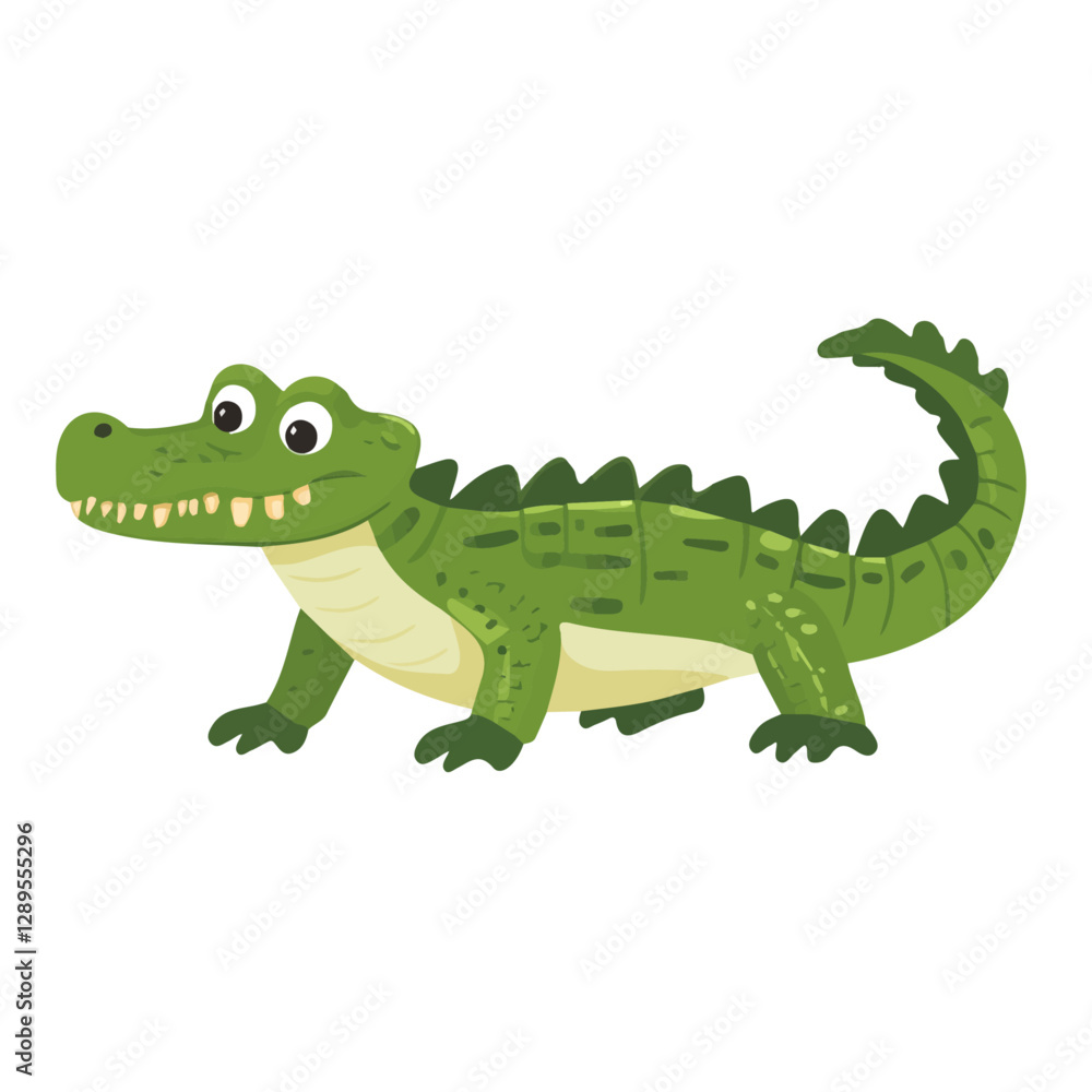 Minimalist flat illustration of Alligator, featuring a clean design isolated on a white background.
Minimalist flat illustration of Alligator, featuring a clean design isolated on a white background.