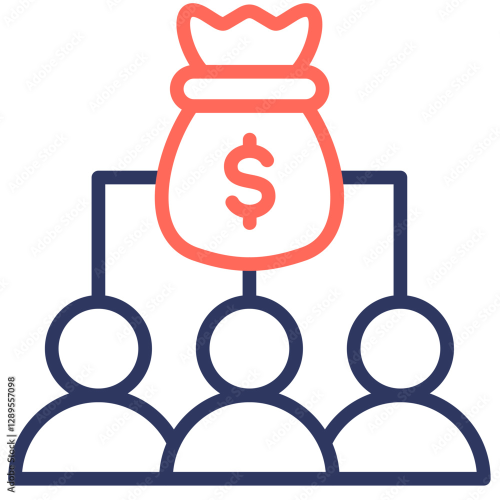 Profit Sharing Icon Profit Sharing Icon