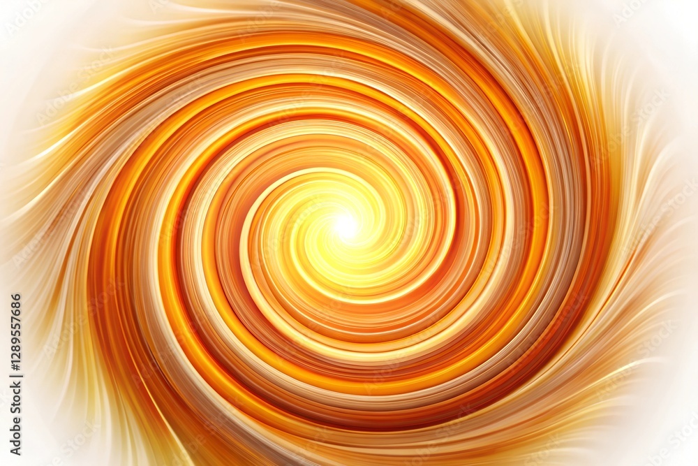 Sunbeam Spiral Swirl on white background Sunbeam Spiral Swirl on white background
