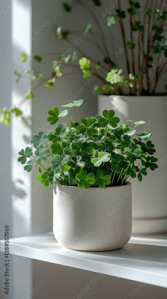 Elegant minimalist st patricks day decor shamrock serenity Elegant minimalist st patricks day decor shamrock serenity