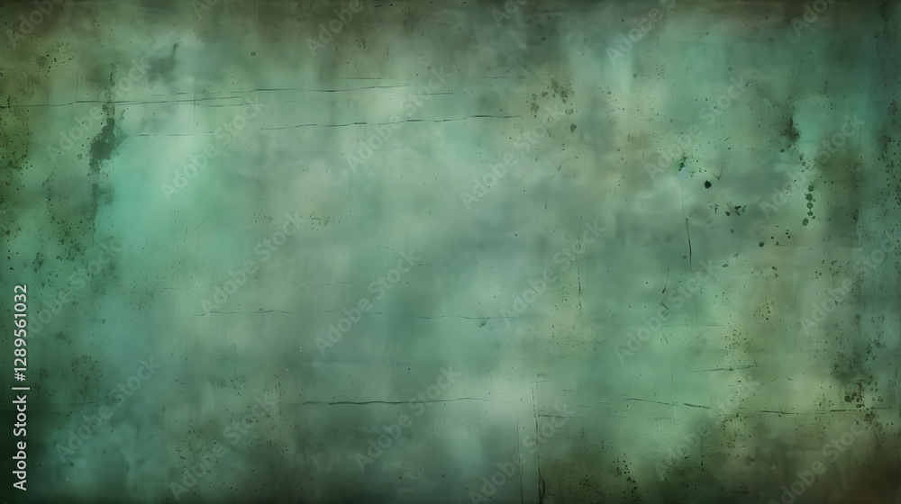 Fototapeta premium green grunge texture background with scratches, cracks, and stains