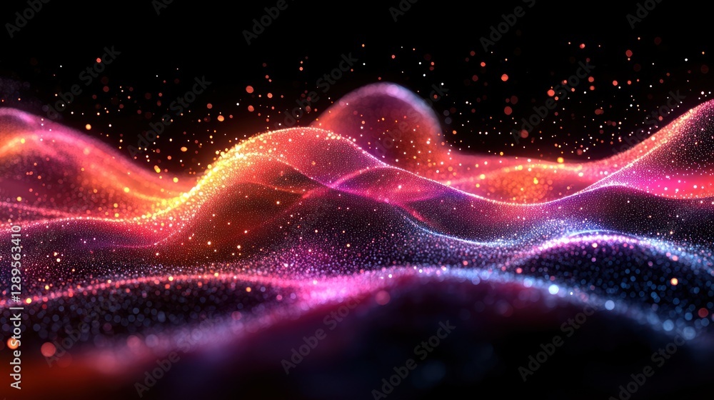 Fototapeta premium Abstract digital wave forms