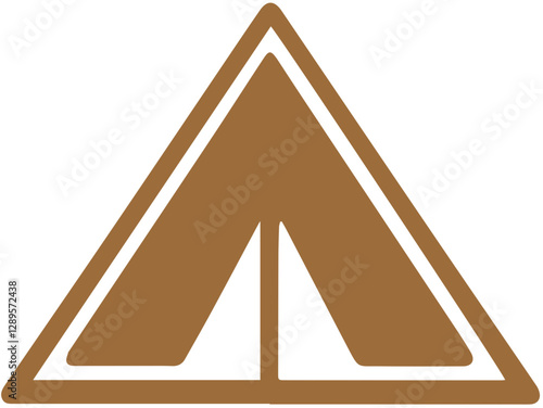 Outdoor Camping Zelt Logo – Abenteuer & Natur