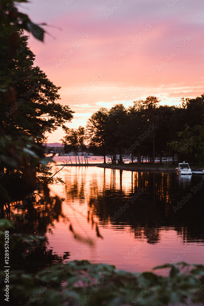 Obraz premium Sunset in Maine
