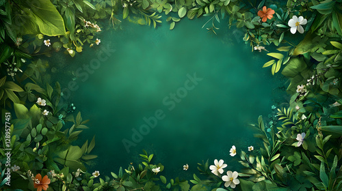 Wallpaper Mural Verdant foliage backdrop with natural text integration space Torontodigital.ca