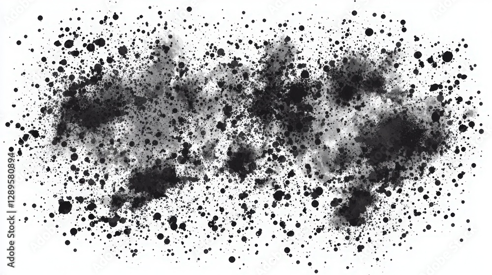 Obraz premium Dynamic Black Ink Splash Texture for Creative Projects