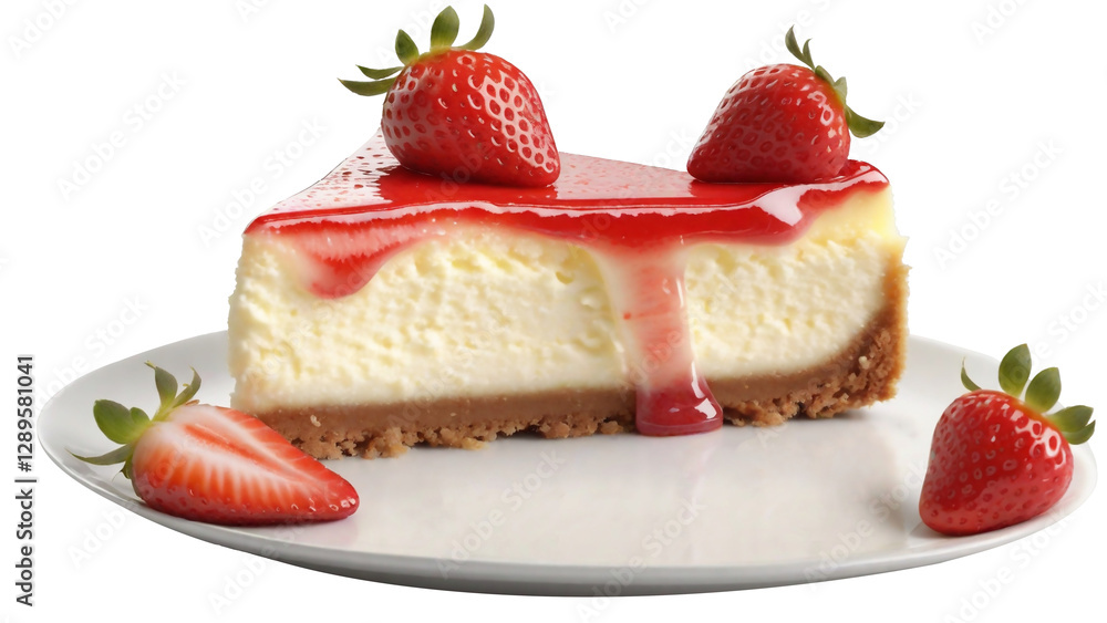 cheesecake with strawberries cheesecake with strawberries