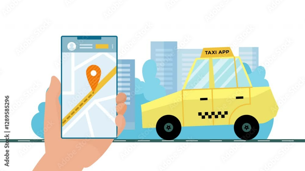 Taxi Online Service With a Map Taxi Online Service With a Map