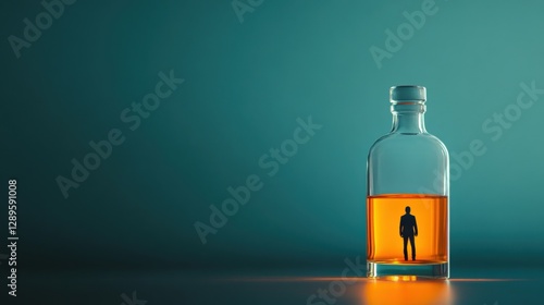 man in a bottle