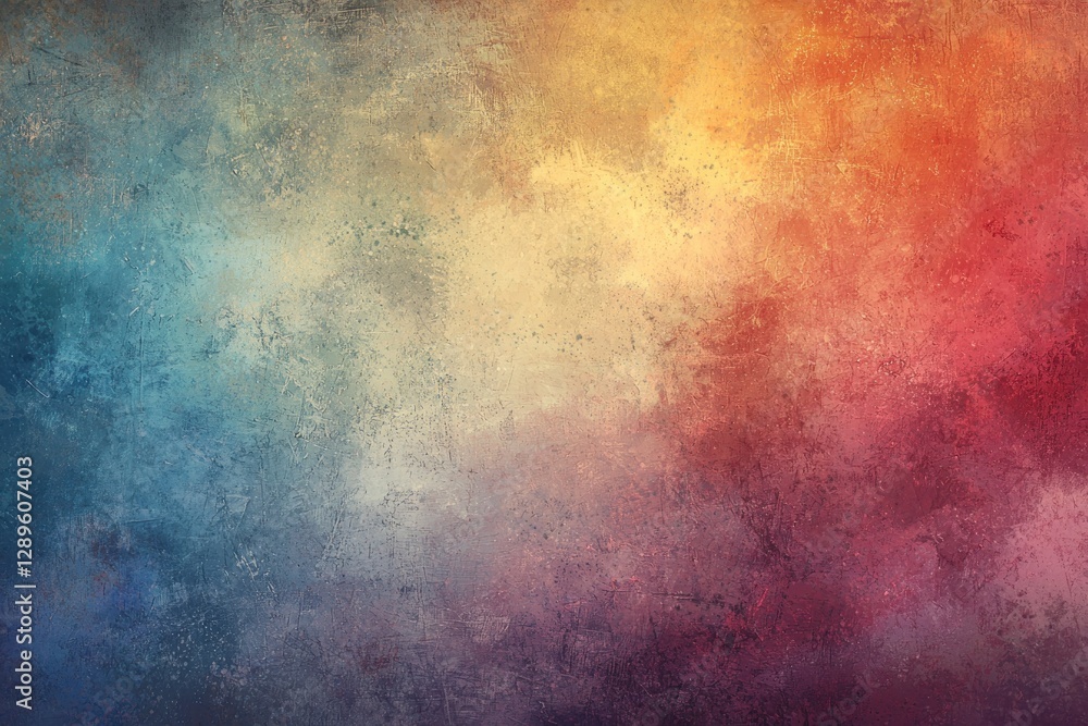 A blurry, colorful gradient background with grainy noise for a soft, vintage aesthetic in abstract art. A blurry, colorful gradient background with grainy noise for a soft, vintage aesthetic in abstract art.